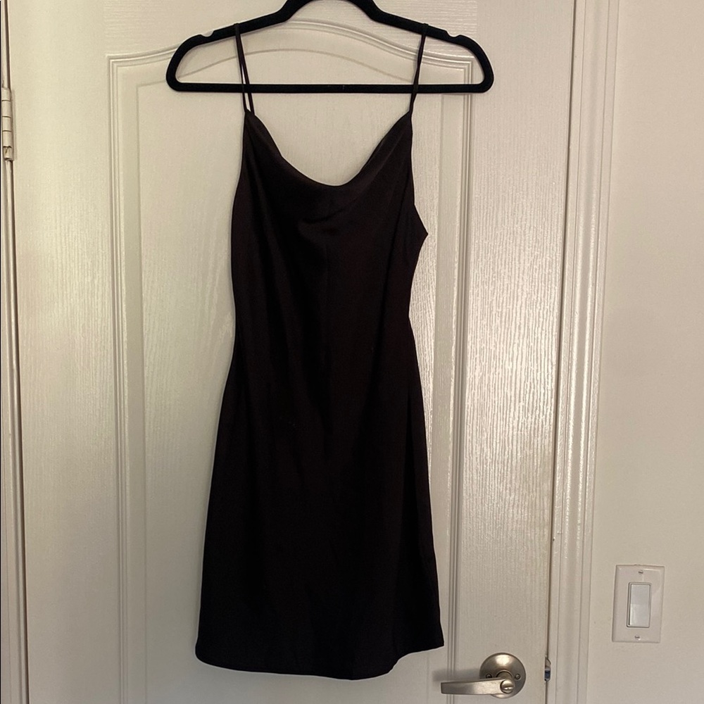 Urban Outfitters black slip dress